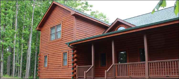 Log Home Staining in Glade Valley,  North Carolina